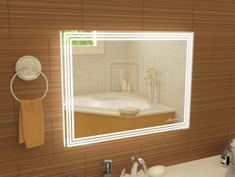 Зеркало в ванну с подсветкой Эвелин 110х70 см